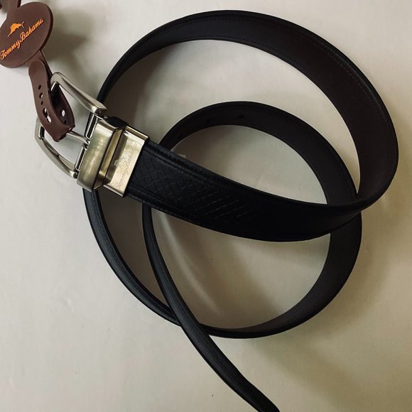 TOMMY BAHAMA Men's Reversible Black/Brown Belt NWT Size XL 42-44 - Picture 5 of 8